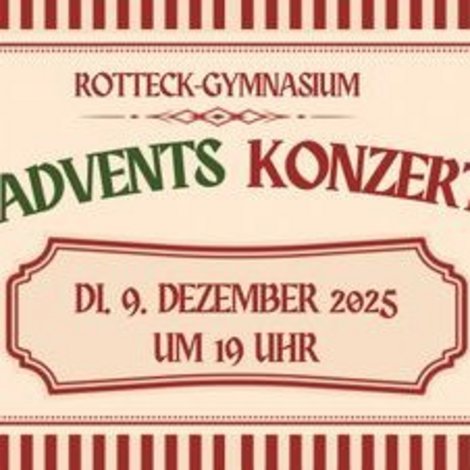 Veranstaltungsplakat für das Adventskonzert 2025