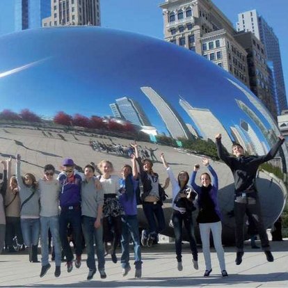 Schülerinnen und Schüler während eines Kanadaaustauschs