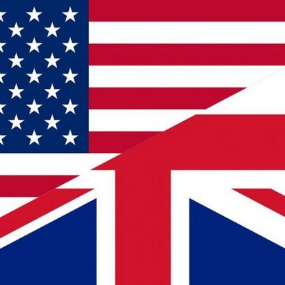 Nationalflaggen der USA und des United Kingdom